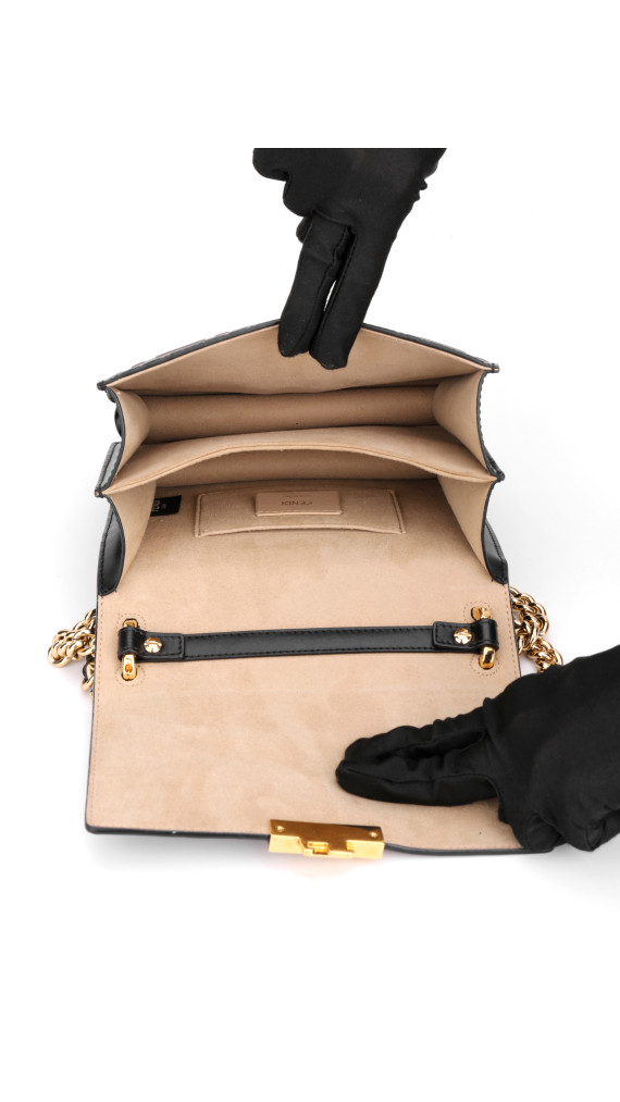 FENDI Small Kan U FF Pattern Shoulder Bag