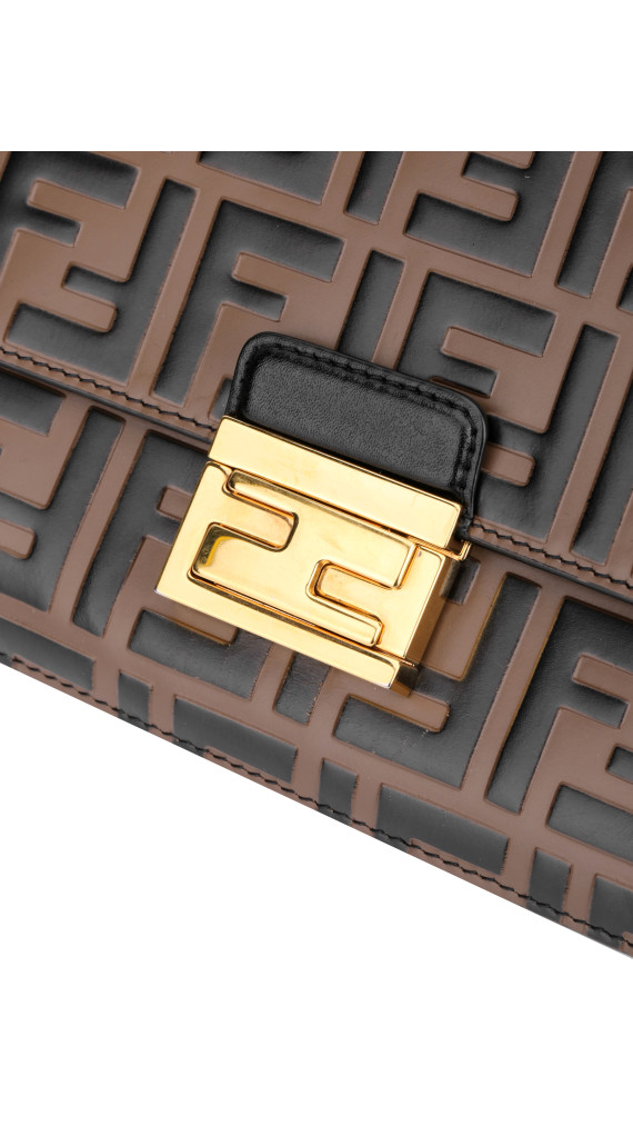 FENDI Small Kan U FF Pattern Shoulder Bag