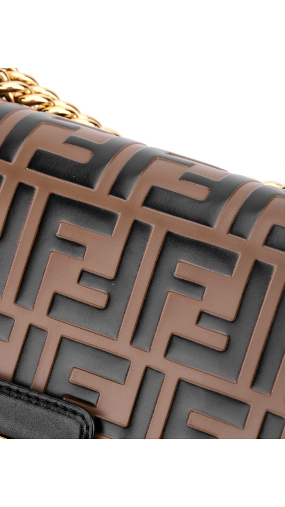 FENDI Small Kan U FF Pattern Shoulder Bag