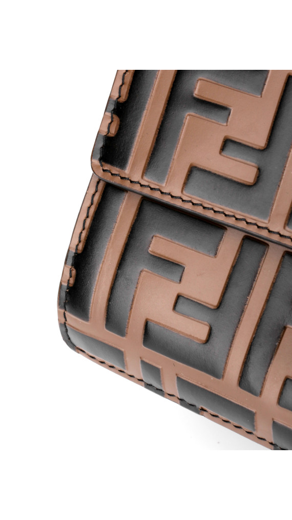 FENDI Small Kan U FF Pattern Shoulder Bag