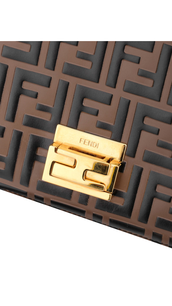 FENDI Small Kan U FF Pattern Shoulder Bag