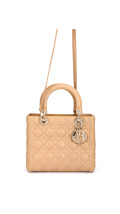 Lady Dior Medium Beige m. GHW
