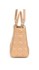 Lady Dior Medium Beige m. GHW