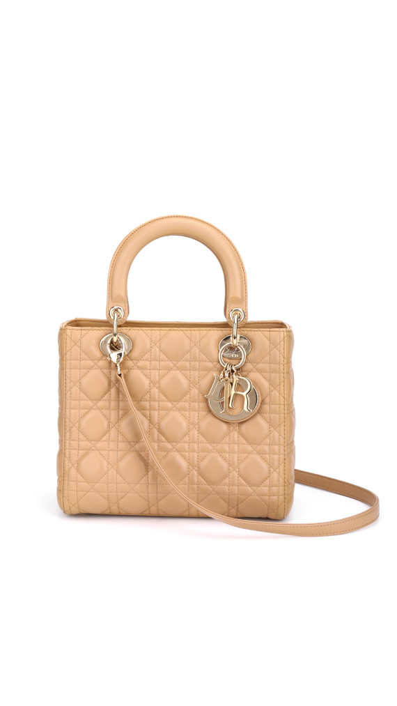 Lady Dior Medium Beige m. GHW