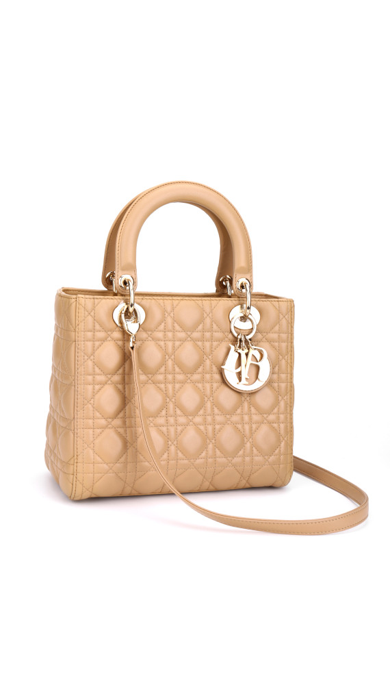 Lady Dior Medium Beige m. GHW