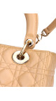 Lady Dior Medium Beige m. GHW