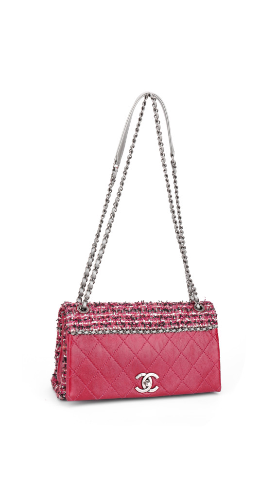 Chanel Tweed Flap Crossbody Bag