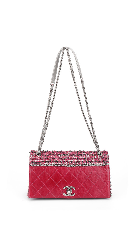 Chanel Tweed Flap Crossbody Bag