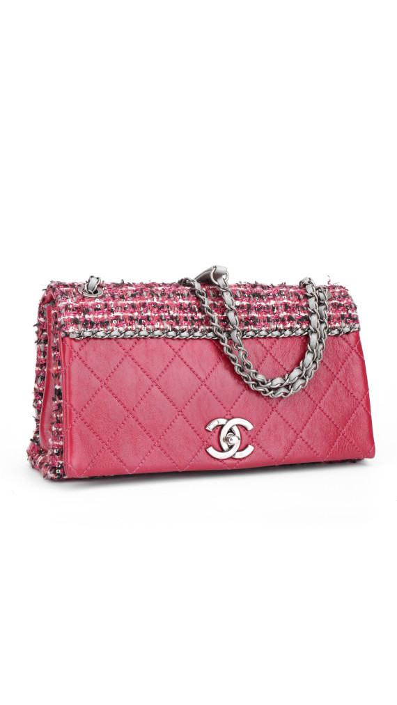 Chanel Tweed Flap Crossbody Bag