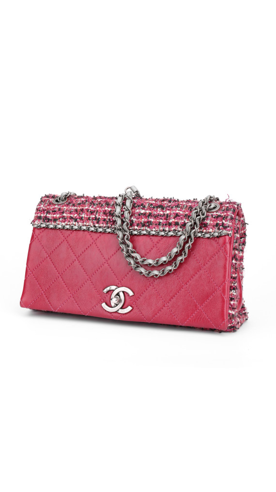 Chanel Tweed Flap Crossbody Bag