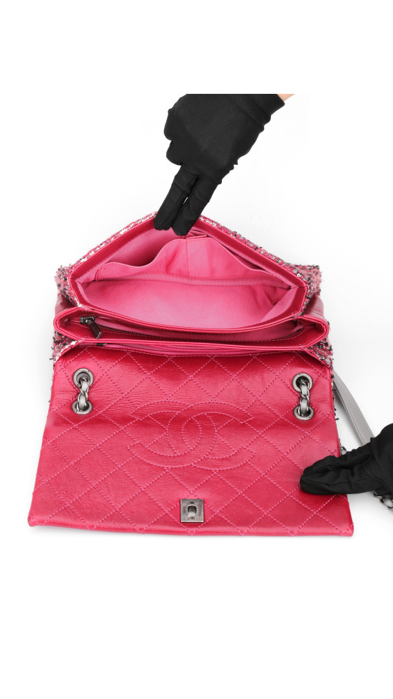 Chanel Tweed Flap Crossbody Bag