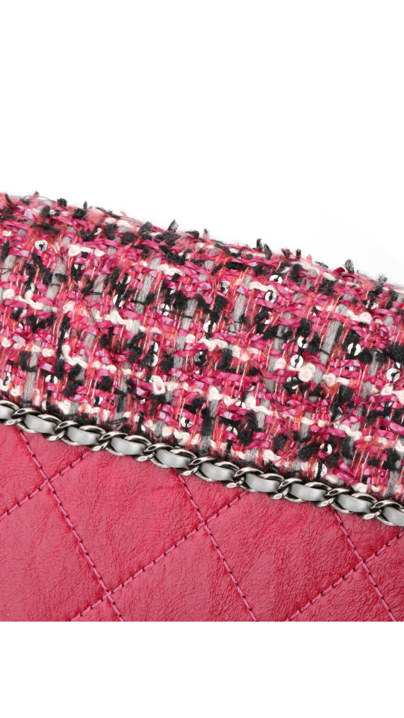Chanel Tweed Flap Crossbody Bag