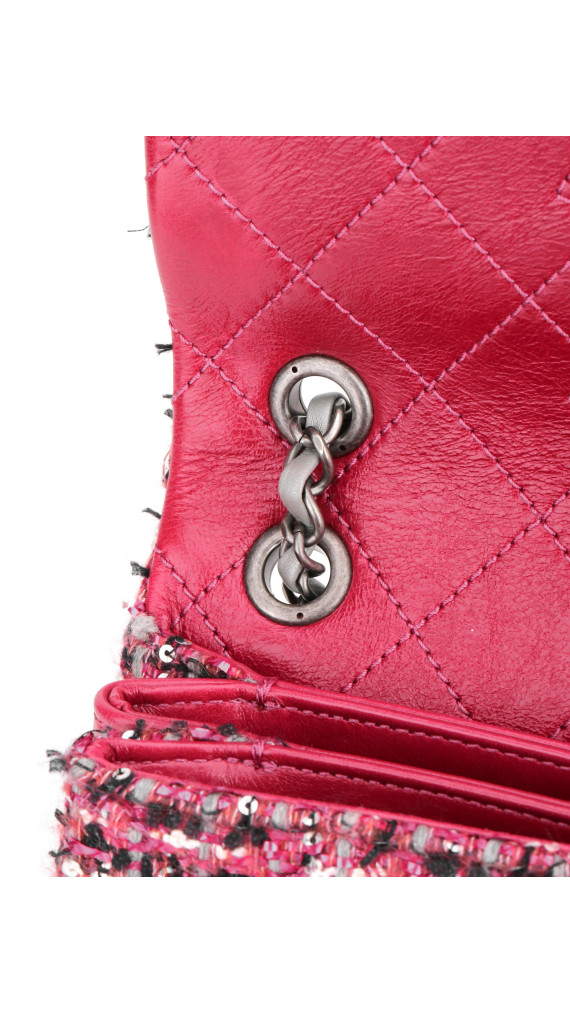 Chanel Tweed Flap Crossbody Bag