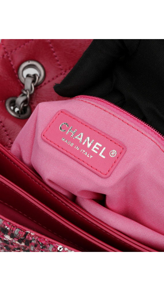 Chanel Tweed Flap Crossbody Bag