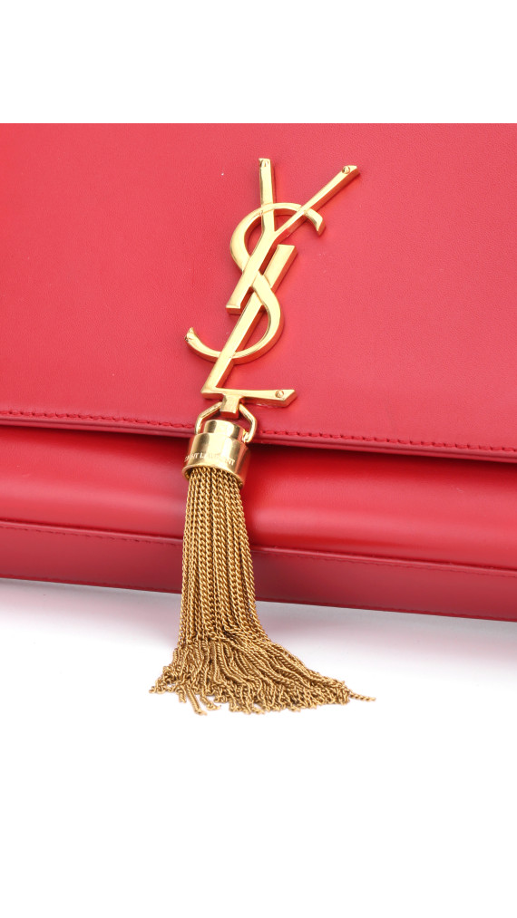Kate chain-tassel leather cross-body bag