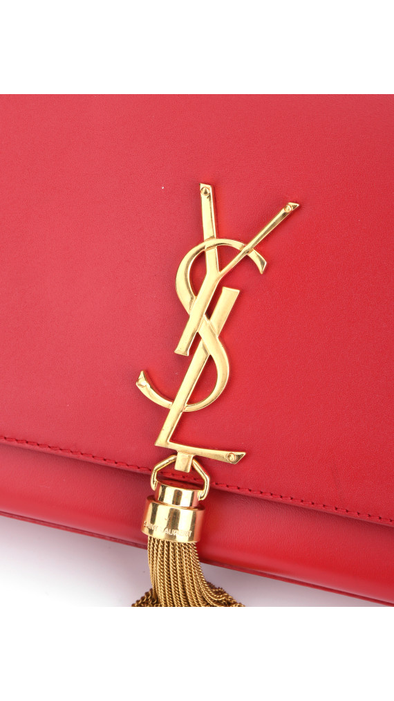 Kate chain-tassel leather cross-body bag