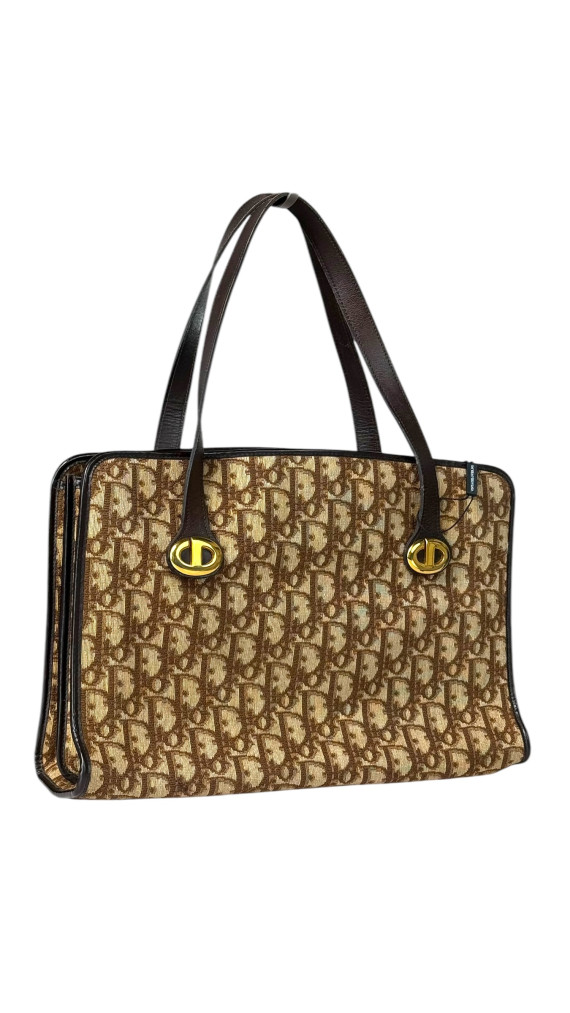Vintage Dior Monogram Tote Bag