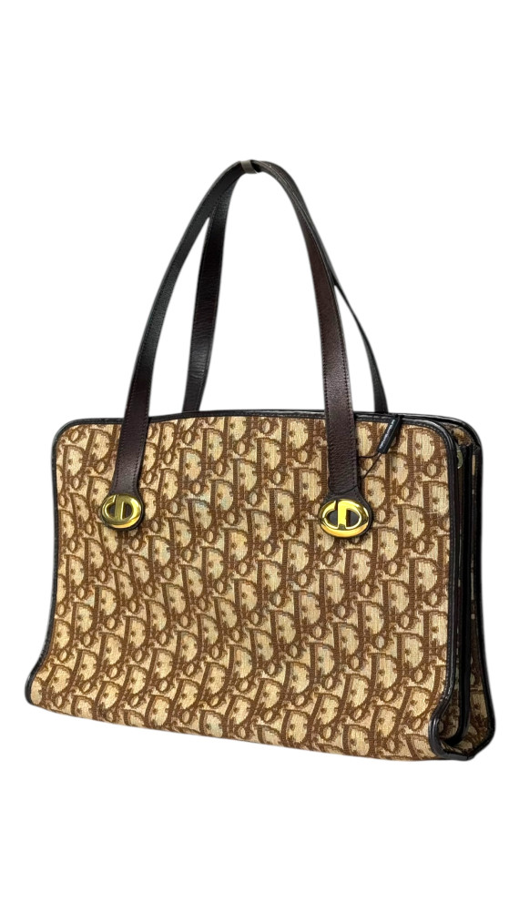 Vintage Dior Monogram Tote Bag