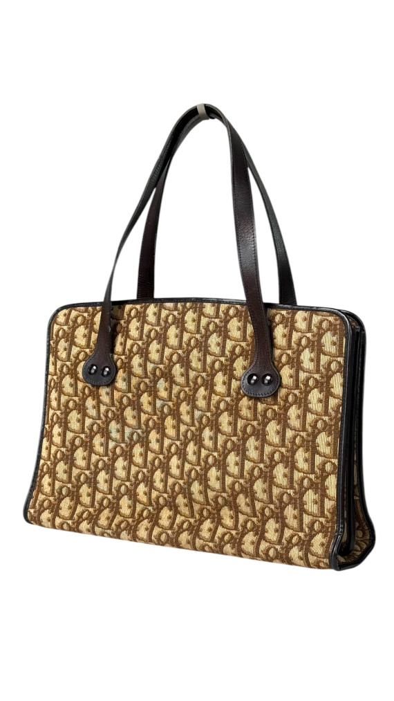 Vintage Dior Monogram Tote Bag