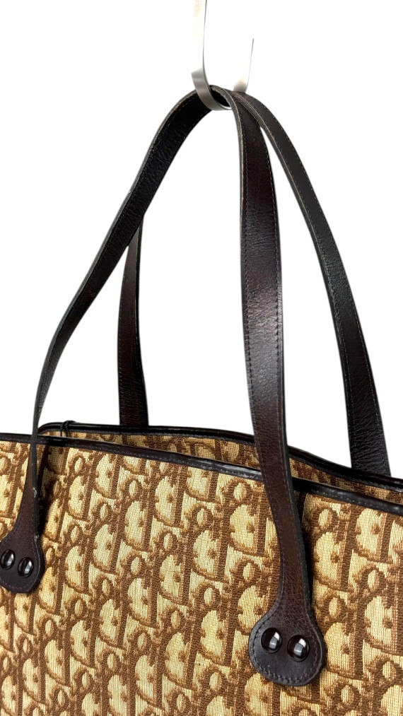 Vintage Dior Monogram Tote Bag