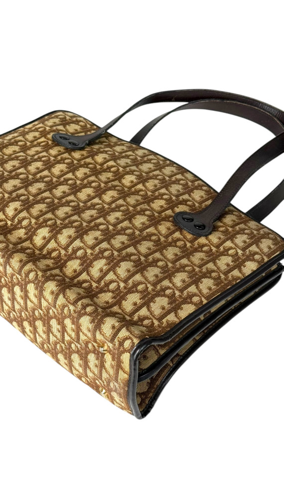 Vintage Dior Monogram Tote Bag