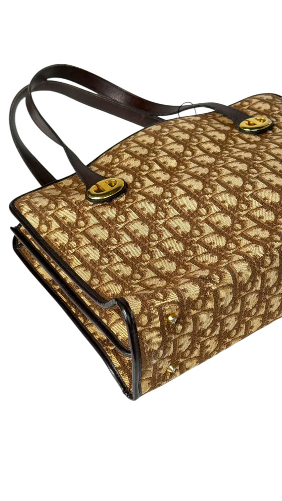 Vintage Dior Monogram Tote Bag