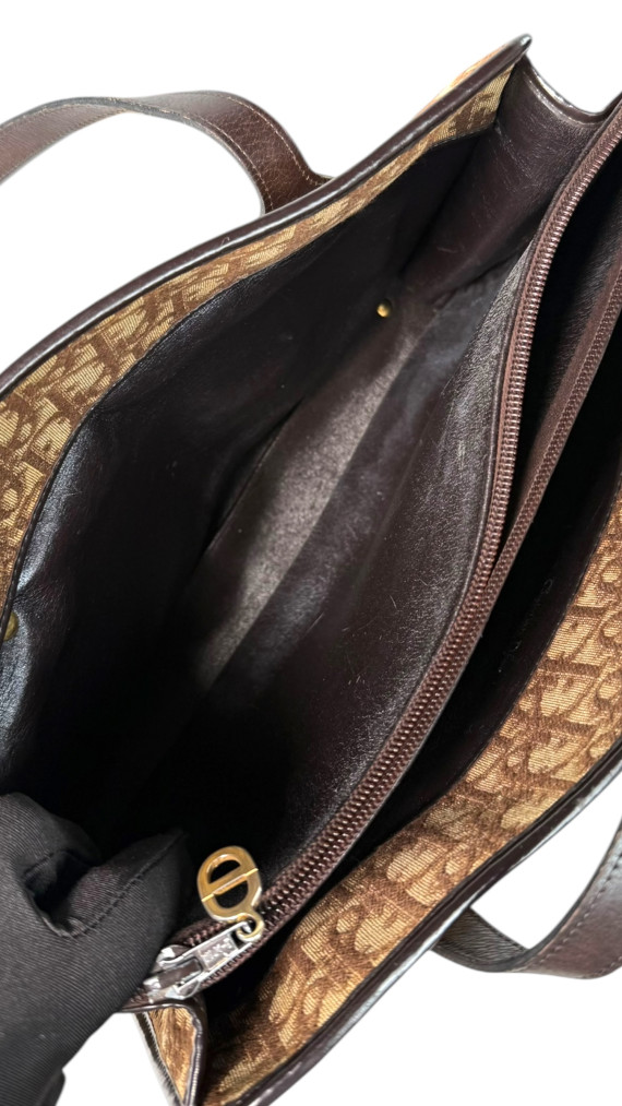 Vintage Dior Monogram Tote Bag