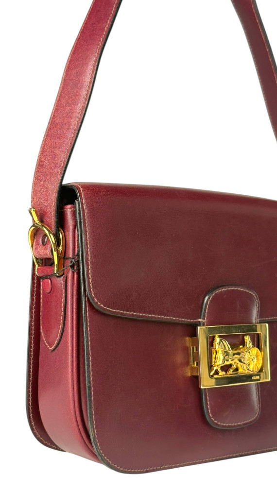 Vintage Celine Box Shoulder Bag