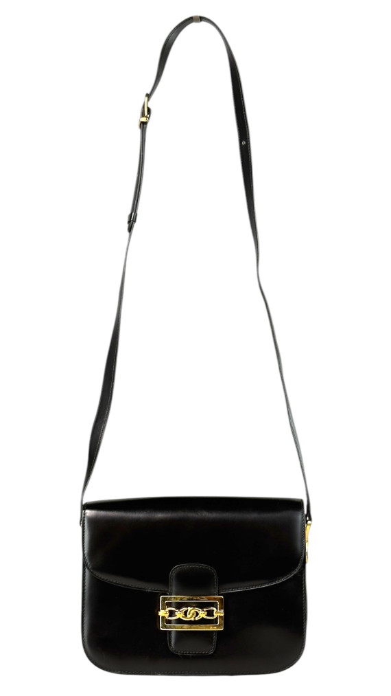 Vintage Celine Box Crossbody Shoulder Bag