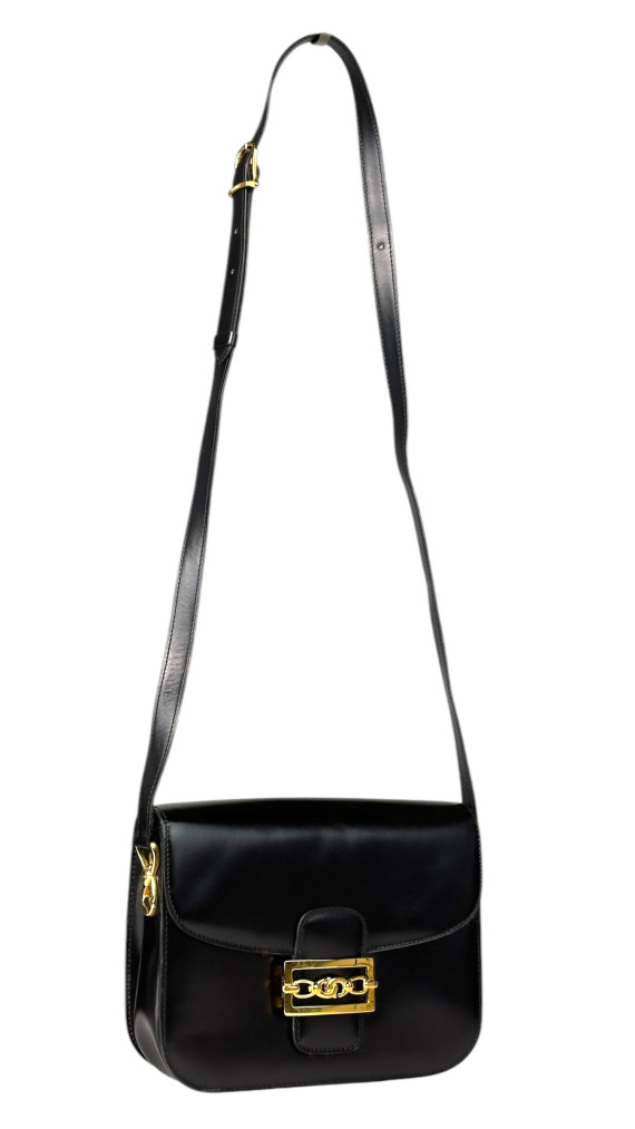 Vintage Celine Box Crossbody Shoulder Bag