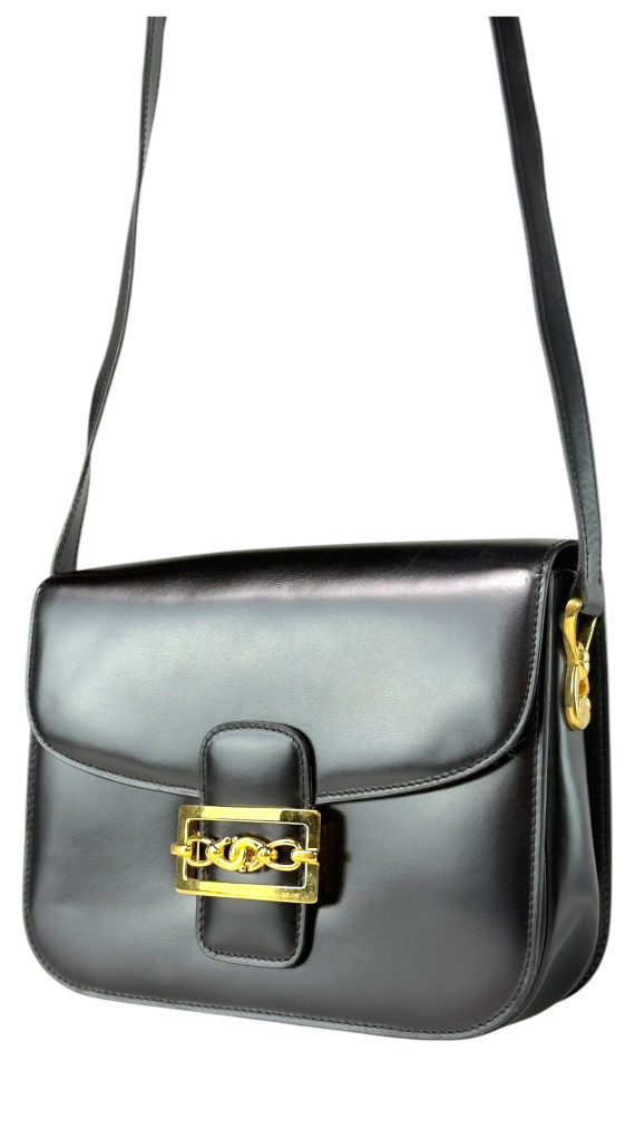 Vintage Celine Box Crossbody Shoulder Bag