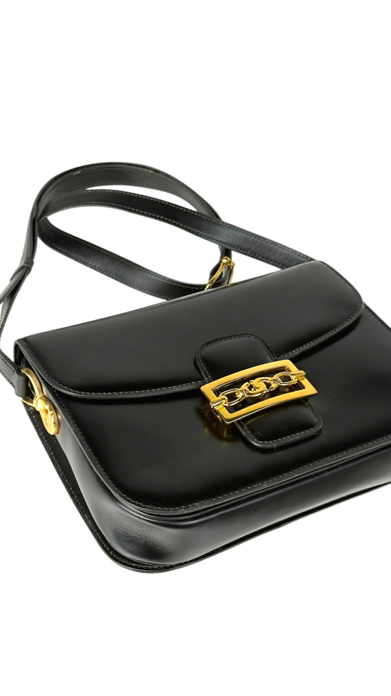 Vintage Celine Box Crossbody Shoulder Bag