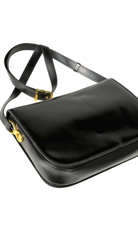 Vintage Celine Box Crossbody Shoulder Bag