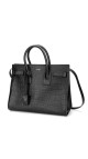 YSL Sac De Jour Size Small Croco Shoulder Bag