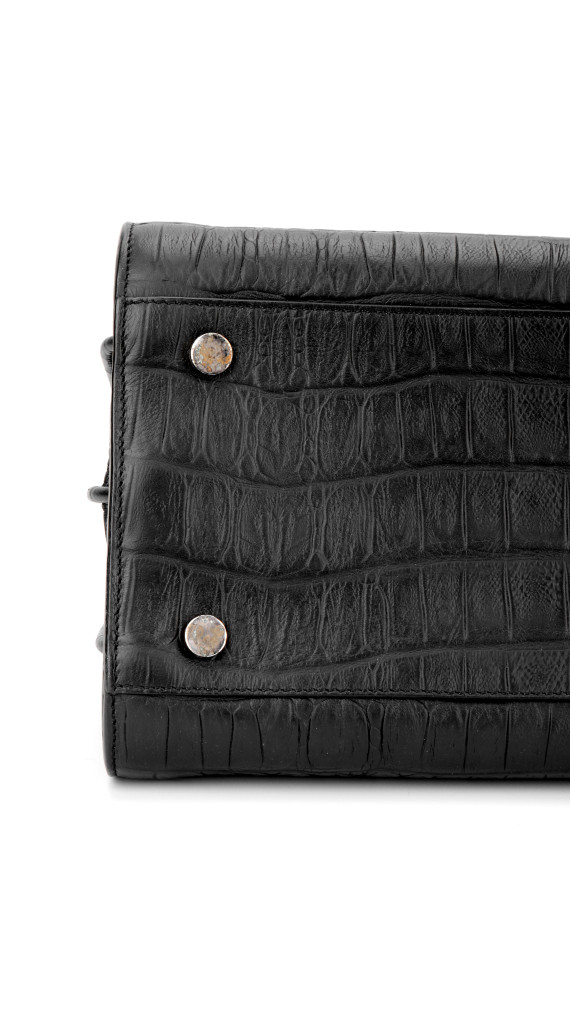 YSL Sac De Jour Size Small Croco Shoulder Bag