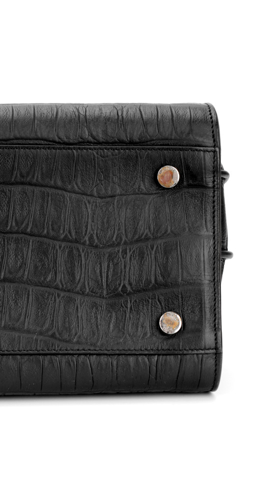 YSL Sac De Jour Size Small Croco Shoulder Bag