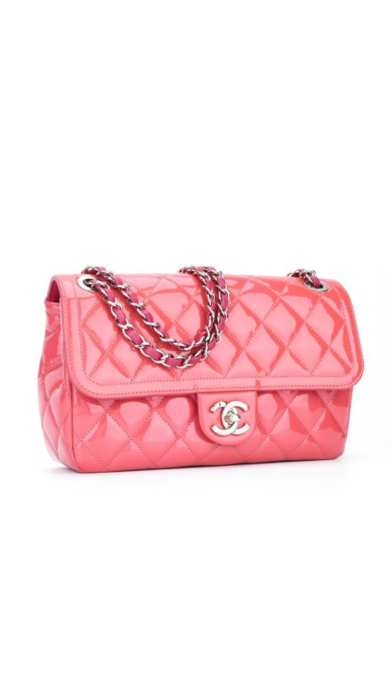 Chanel Classic Flap Bag Medium i Patent Leather