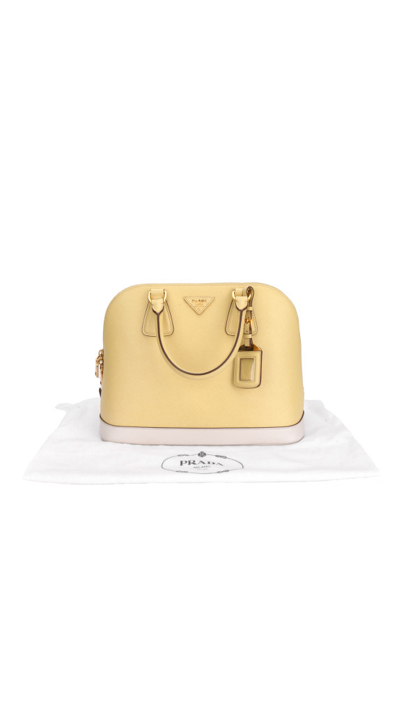 Prada Promenade Saffiano Lux Hand Bag