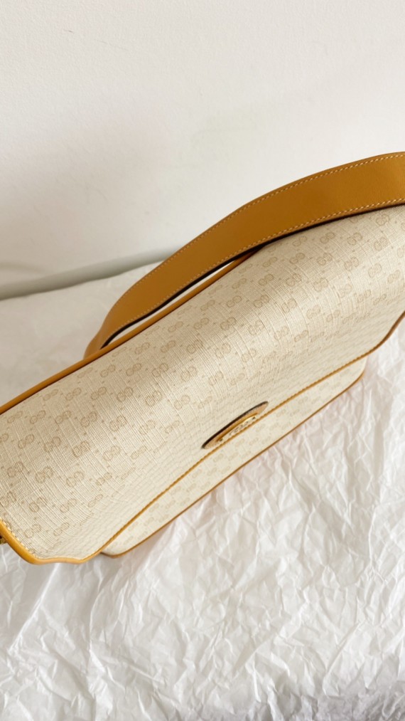 Gucci vintage canvas crossbody bag