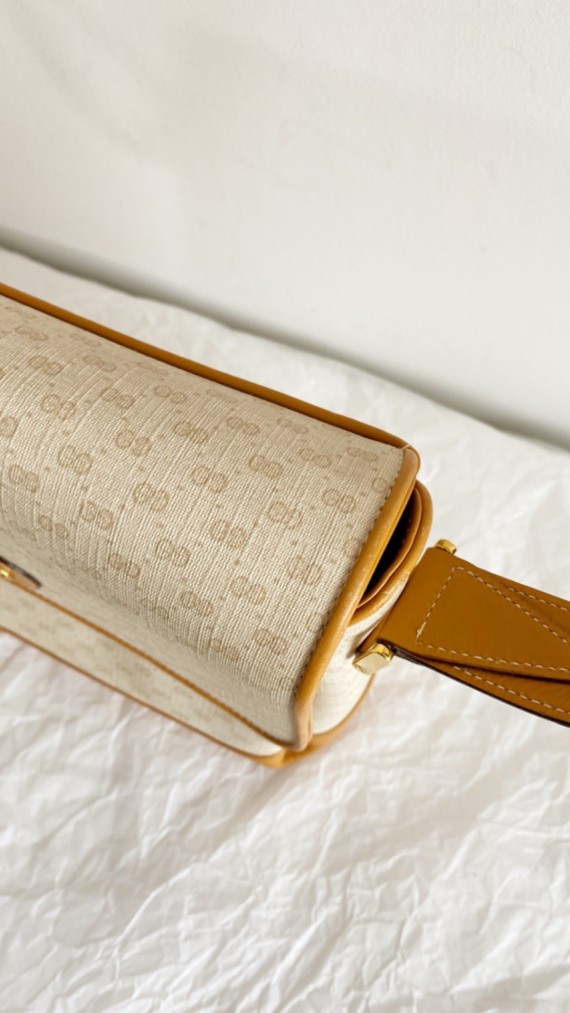 Gucci vintage canvas crossbody bag