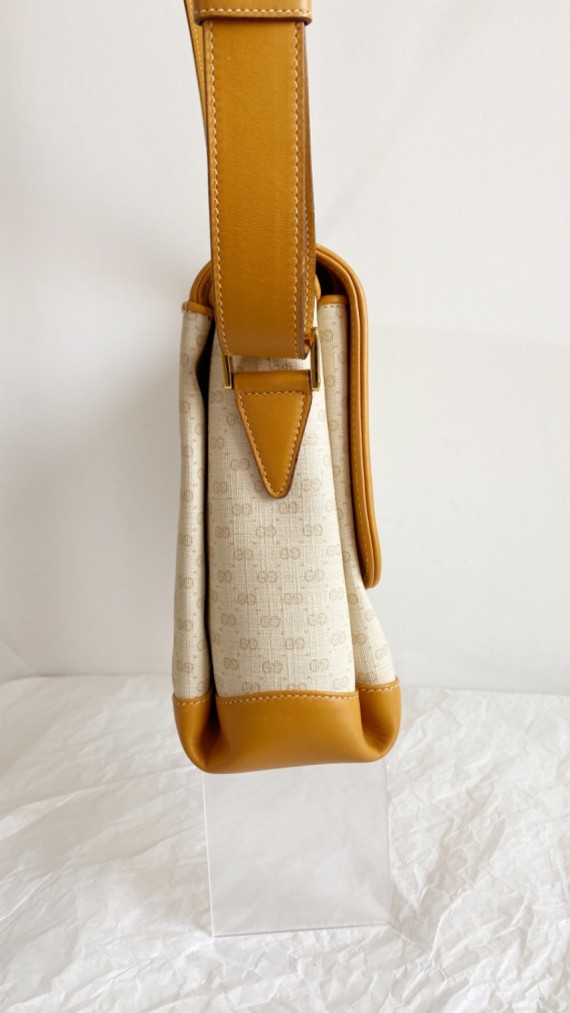 Gucci vintage canvas crossbody bag