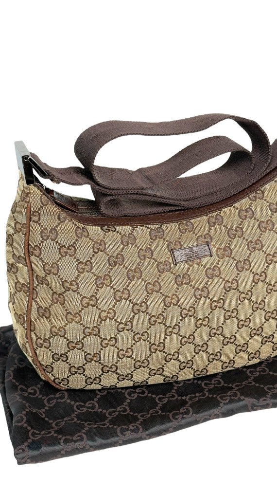 Vintage Gucci Monogram Shoulder Bag