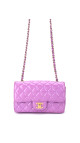 Chanel Klassisk Small Flap Lavendel Patent Leather