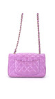 Chanel Klassisk Small Flap Lavendel Patent Leather