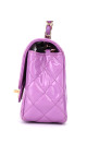 Chanel Klassisk Small Flap Lavendel Patent Leather