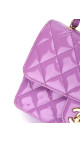 Chanel Klassisk Small Flap Lavendel Patent Leather
