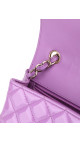 Chanel Klassisk Small Flap Lavendel Patent Leather