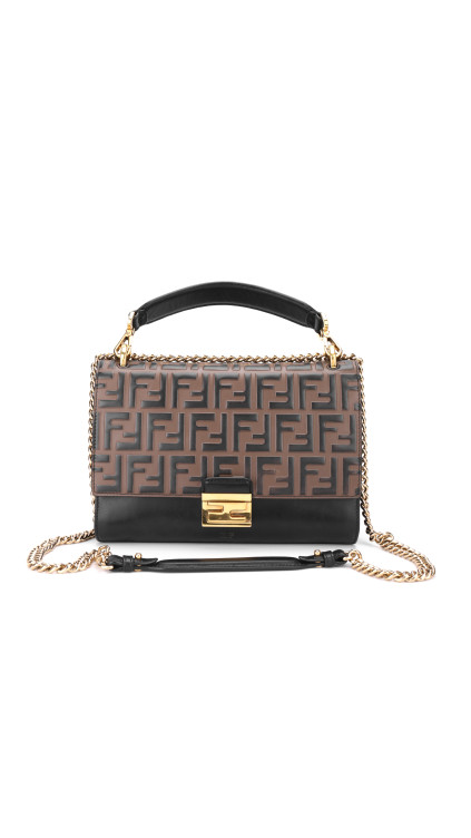 Fendi Kan U FF Pattern Shoulder Bag