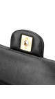 Chanel Classic Double Flap Bag i Size Medium Sort Lammeskinn