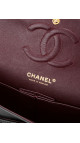 Chanel Classic Double Flap Bag i Size Medium Sort Lammeskinn